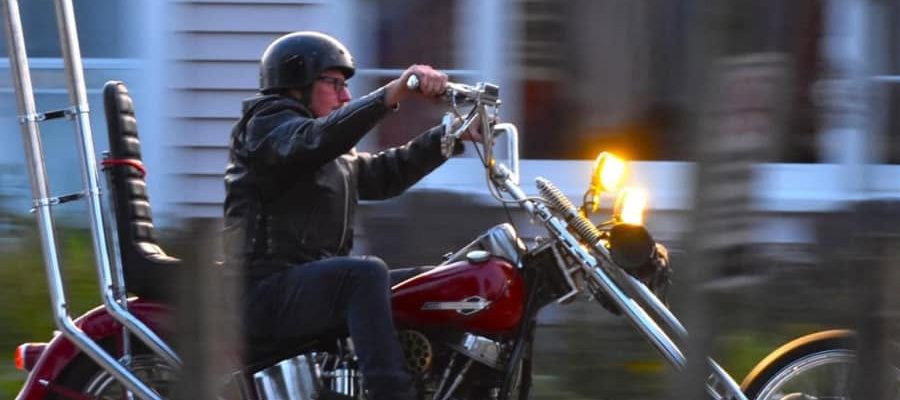 Johnny Diesel out riding his chopper